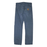 CARHARTT Mens Regular Fit Blue Denim Jeans W32 L31 Classic Cotton Blend Zip