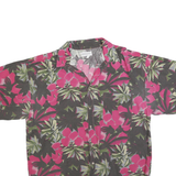 SUPPLIES Mens Green & Pink Floral Short Sleeve Shirt XL Summer Casual
