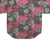 SUPPLIES Mens Green & Pink Floral Short Sleeve Shirt XL Summer Casual