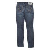 TRUE RELIGION Womens Jeans Blue Regular Skinny Denim Medium W25 L32 Classic Zip