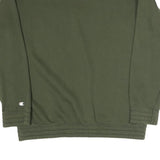 CHAMPION Mens Green Crew Neck M Sweatshirt Cotton Blend Logo Print