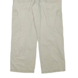 GIN TONIC Mens Cotton Blend Beige Relaxed Straight Trousers W34 L28 Casual Cargo