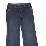 Womens Blue Regular Fit Straight Cotton Blend Jeans W32 L31 Casual Wear