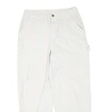 CARHARTT Womens Cotton Blend White Regular Straight Trousers W28 L26 Workwear