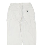 CARHARTT Womens Cotton Blend White Regular Straight Trousers W28 L26 Workwear