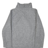 Womens Grey Plain Jacket S Polyester Classic Relaxed Collar Long Sleeve