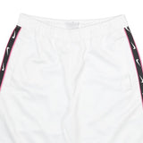 NIKE Mens White & Black Sports Casual Shorts M W28 Logo Tape