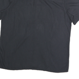 ISLAND SHORES Mens Black Rayon Shirt L Button Pocket Casual Summer Style