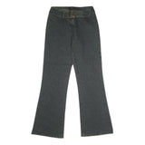 JUST ME Womens Regular Fit Bootcut Denim Dark Jeans W30 L34 Belted Waist