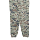 TALLY WEIJL Womens Cotton Blend Camouflage Slim Tapered Trousers W30 L28 Zip