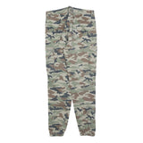 TALLY WEIJL Womens Cotton Blend Camouflage Slim Tapered Trousers W30 L28 Zip