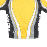 PEARL IZUMI Mens Yellow & Grey Cycling T-Shirt M Short Sleeve Crew Neck