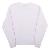 FILA Womens White Crew Neck XL Vintage Logo Cotton Blend Sweatshirt Pullover