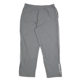 REEBOK Mens Joggers Grey Tapered L W34 L30 Athletic Track Pants Polyester Blend