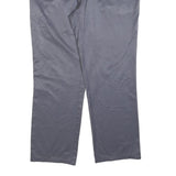 Grey Mens Regular Fit Cotton Blend Trousers W38 L30 Zip Closure Comfortable