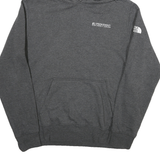 THE NORTH FACE Mens Grey Hoodie L Cotton Blend Pullover Hooded Sweatshirt