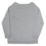 NIKE Womens Grey Crew Neck M Cotton Blend Sweatshirt Casual Sportswear