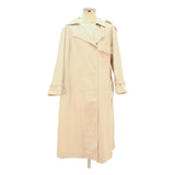 Mens Beige Cotton Blend Plain Classic Long Sleeve Button Jacket L Casual