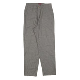RIDERS Womens Polyester Blend Grey Regular Straight Trousers W30 L30 Casual