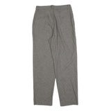 RIDERS Womens Polyester Blend Grey Regular Straight Trousers W30 L30 Casual