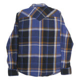 LEVI'S Mens Blue & Brown Check Shirt M Cotton Casual Button Up