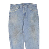 CARHARTT Mens Jeans Blue Regular Straight Denim Light W36 L30 Durable Workwear