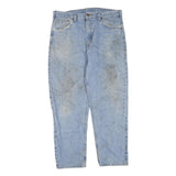 CARHARTT Mens Jeans Blue Regular Straight Denim Light W36 L30 Durable Workwear