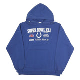 REEBOK Mens Blue Super Bowl XLI Hoodie M Casual Sports Sweatshirt