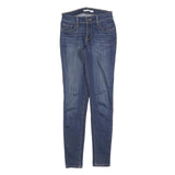 LEVI'S 710 Womens Slim Skinny Denim Raw Blue Stretch W26 L30 Skinny Jeans