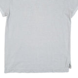 CALVIN KLEIN JEANS Mens White & Grey Stripe Short Sleeve Polo Shirt L Cotton