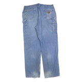 CARHARTT Mens Jeans Blue Relaxed Straight Denim Light W42 L36 Utility Workwear