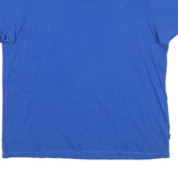 CALVIN KLEIN JEANS Womens Blue T-Shirt 2XL Short Sleeve Crew Neck Plain Cotton