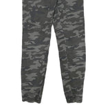 DOWNLOAD Mens Cotton Blend Slim Camouflage Drawstring Trousers W26 L26 Casual