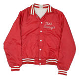 ARISTO JAC Mens Red Varsity Todd Manager Neenah Wrestling Button Jacket S