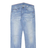 TOMMY HILFIGER Mens Jeans Blue Slim Straight Denim Light W30 L30 Classic Fit