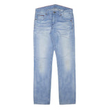 TOMMY HILFIGER Mens Jeans Blue Slim Straight Denim Light W30 L30 Classic Fit