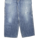 CARHARTT Womens Regular Blue Denim Rinse Straight Leg Jeans W36 L27 Workwear