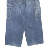 CARHARTT Womens Regular Blue Denim Rinse Straight Leg Jeans W36 L27 Workwear