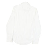 HILFIGER DENIM Mens White Shirt S Classic Cotton Blend Long Sleeve Button Shirt