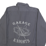 DICKIES Mens Grey Garage Knights Cotton Blend Shirt S Workwear Button-Up