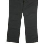 DICKIES Mens Cotton Blend Black Regular Straight Leg Trousers W38 L32 Workwear