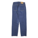 CALVIN KLEIN JEANS Womens Blue Regular Straight Denim Rinse W28 L30 Zip Closure