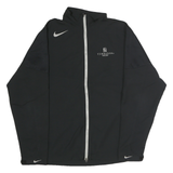 NIKE Mens Black Shell Jacket S Polyester Zip Sportswear Resort Logo