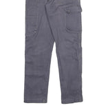 DICKIES Mens Cotton Blend Grey Regular Straight Trousers W28 L30 Workwear