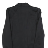 GINA Womens Black Double Breasted Jacket M Polyester Blend Tailored Button