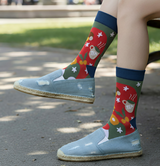 Anyfootwear 3 Pairs Women’s Art Holiday Cotton Socks Funny Gift Party