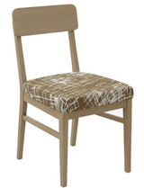 Anyseat Brown White Crack Linear Design Print Chair Cover – Stretch Washable Removable Seat Cover for Dining & Kitchen