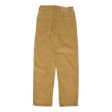 LEVI'S Womens Cotton Blend Tan Relaxed Straight Trousers W28 L30 Casual Everyday