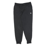 FILA Mens Joggers Black Slim Tapered S W28 L26 Cotton Blend Logo Casual