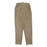 IRIL Womens Slim Beige Cotton Blend Slim Tapered Trousers W27 L31